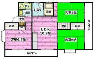 ルビー船越【1階】の間取り