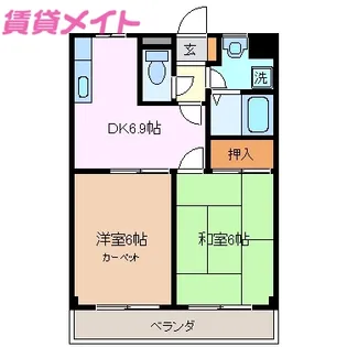 クレッシェンド【1階】の間取り