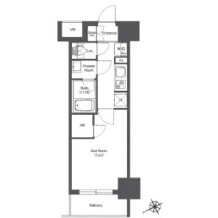 BPRレジデンス門前仲町【1階】の間取り