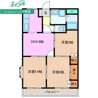 コンフォールハイランドI【1階】の間取り