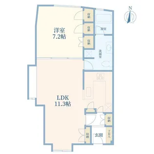 東京都渋谷区初台1【マンション】の間取り