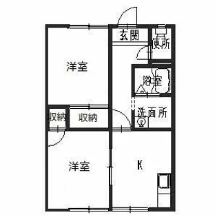 フレグランス白浜【1階】の間取り