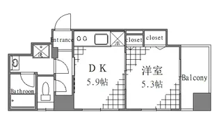 東京都台東区入谷2【マンション】の間取り
