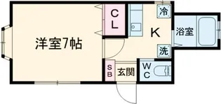 YKハイツ【1階】の間取り