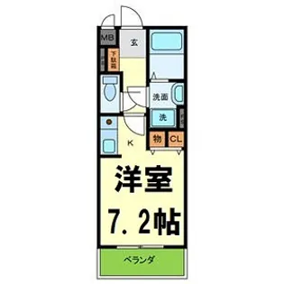 大阪府吹田市江の木町【マンション】の間取り