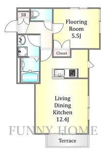 ベルコリーヌ【1階】の間取り
