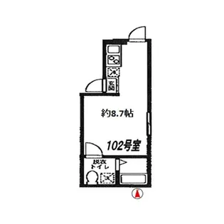 チャーリーズハウス根岸公園【1階】の間取り
