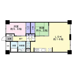 クレール希望ヶ丘(020845)【2階】の間取り