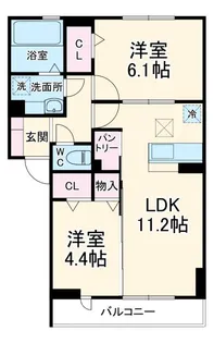 エリオント深見西二丁目【3階】の間取り