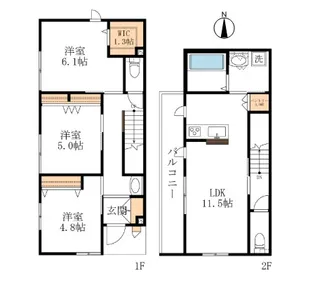 東京都練馬区富士見台1【マンション】の間取り