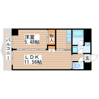 ベルメゾン【4階】の間取り