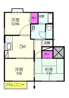 コーポラック【2階】の間取り