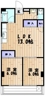岡山県岡山市北区厚生町2【マンション】の間取り