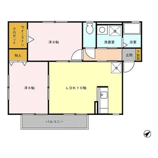 カーサベルデ B【2階】の間取り