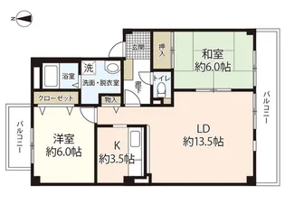 フォブール山田【3階】の間取り