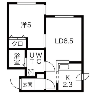 北海道札幌市中央区南二条西18【マンション】の間取り