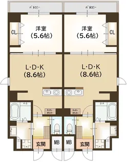 協栄ビル【5階】の間取り