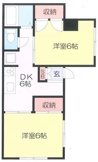 グリュックF88【1階】の間取り