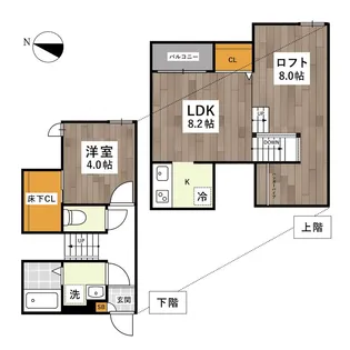 ADC日赤通り【1階】の間取り