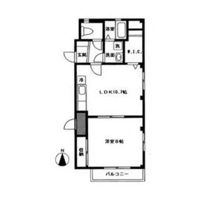 東京都墨田区亀沢3【マンション】の間取り