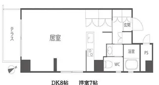 レジデンスANDO【6階】の間取り
