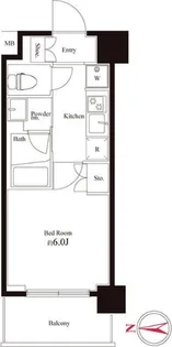 ハーモニーレジデンス武蔵小杉【3階】の間取り