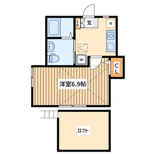 メゾン ド ルル【1階】の間取り