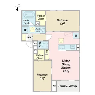 Luxes【1階】の間取り