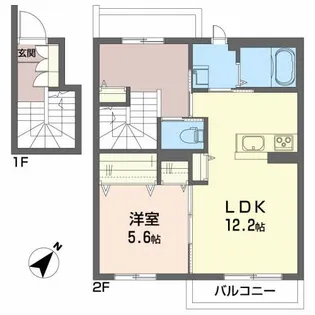 グランカーサ【1階】の間取り