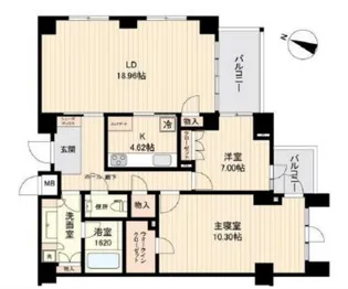 エスティメゾン白金台【5階】の間取り