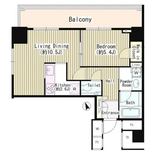 グランスイート虎ノ門【7階】の間取り