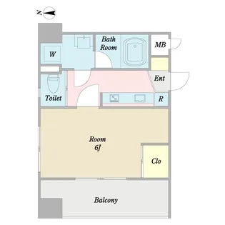 プロシード東陽町【8階】の間取り