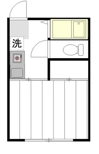 コーポ日新【1階】の間取り