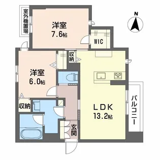 Calmier河原町【2階】の間取り