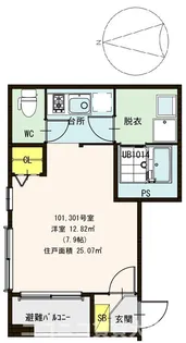 コンフォートハウスMio【1階】の間取り