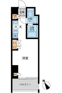 アーデン五反田【7階】の間取り