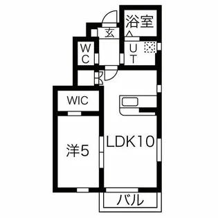 East Village II棟【1階】の間取り