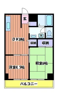 富士パークビル【5階】の間取り