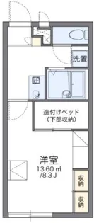 レオパレス眉山南【2階】の間取り