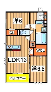 ピアチェーレ1【3階】の間取り