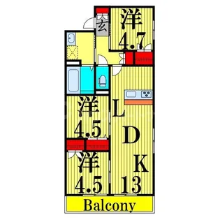 warmer Ort【3階】の間取り