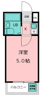 ニチエーイン立川【3階】の間取り