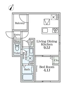 Maison de serenite大崎(メゾンドセレニテオオサキ)【1階】の間取り