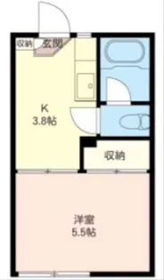 フォーブル矢口B【1階】の間取り
