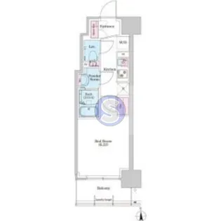 BPRレジデンス新梅田【2階】の間取り