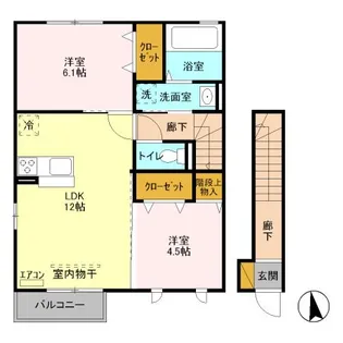 キャピタル【2階】の間取り
