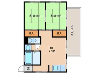 手島マンション【4階】の間取り