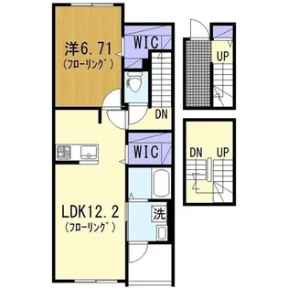 プラシードカーサ南瀬谷【3階】の間取り