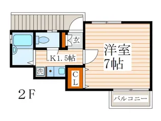 メゾンソレイユ【2階】の間取り