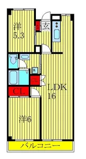 シャインクロコ【2階】の間取り